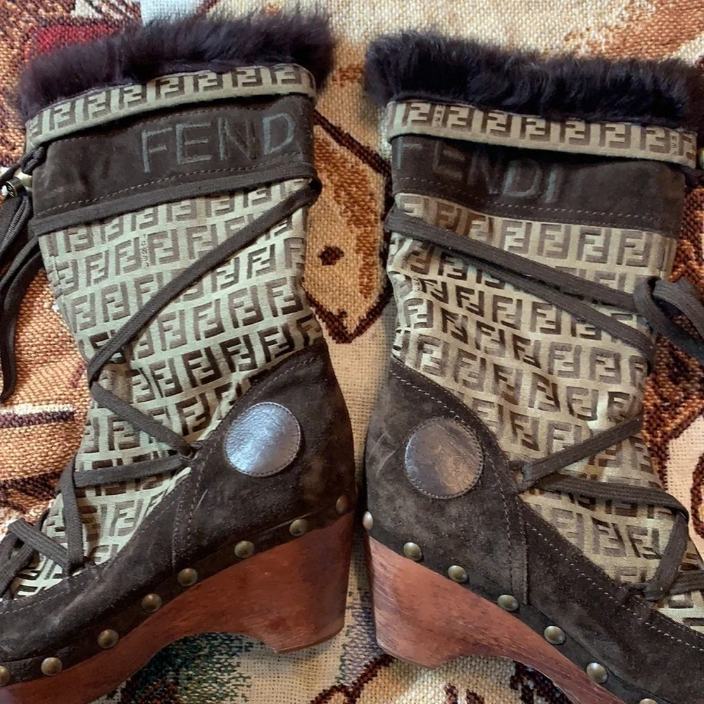 Fendi vintage brown